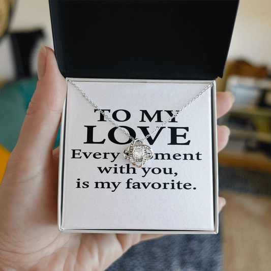 To My Soulmate – You Are My Forever Love Knot Necklace | Romantic Gift for Partner