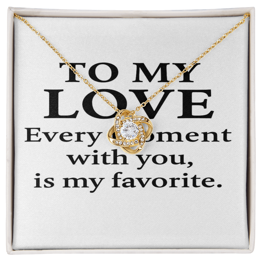 To My Soulmate – You Are My Forever Love Knot Necklace | Romantic Gift for Partner