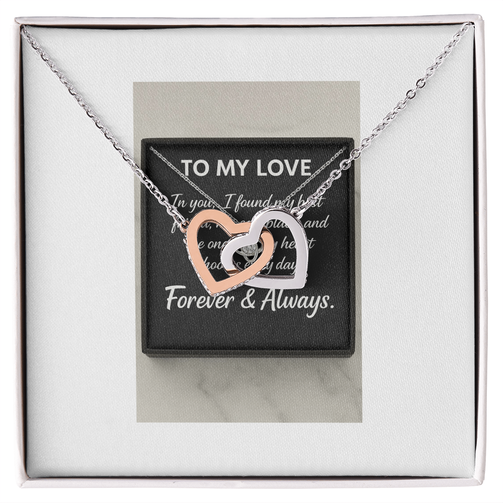 To my Love - Forever & Always Necklace Romantic Gift for Partner