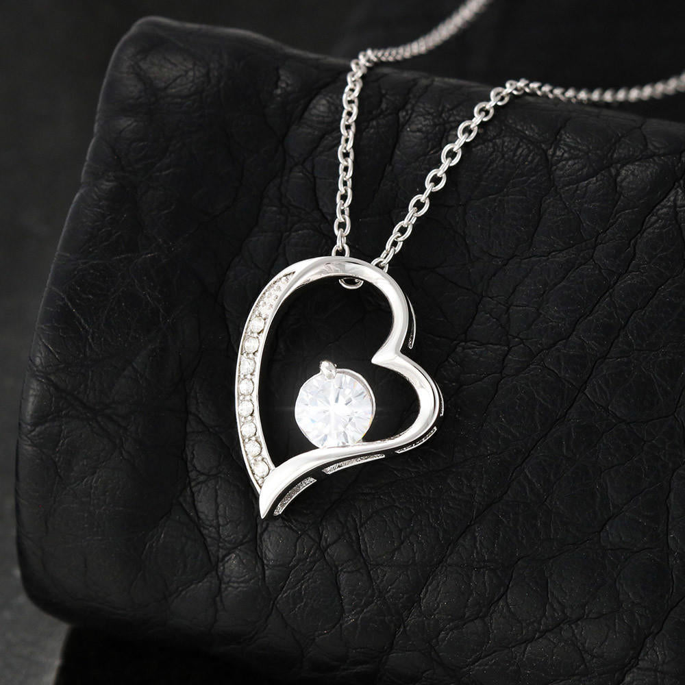 To My Mom – Forever Grateful Necklace from Daughter | Eternal Love Heart Pendant